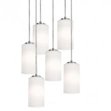  LEOP04MBSNRND6 - Leo 6 Light Round Pendant