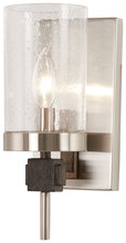 Minka-Lavery 4631-106 - Bridlewood - 1 Light Bath - Stone Grey with Brushed Nickel