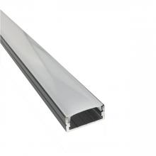 Nora NATL-C24B - 4-ft Shallow Channel - Black (Plastic Diffuser and End Caps Included)