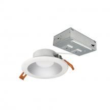  NLTH-41TW-HZMPW - 4" Theia LED Can-less Downlight with Selectable CCT, 120V input; 950lm / 10W, Haze Reflector /