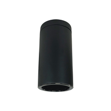 Nora NYLS3-6S1L430NC12BBB - 6" Sapphire III Surface Mount Black Cylinder, Black Reflector/Black Flange, 120-277; 0-10V