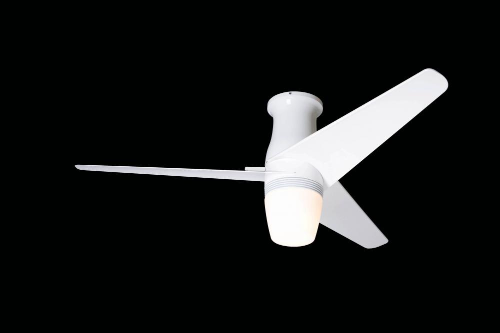 Velo Hugger Fan Gloss White Finish 50 White Blades 26w Gu24