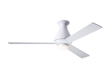  ALT-FM-GW-52-WH-271-002 - Altus Flush Fan; Gloss White Finish; 52" White Blades; 17W LED; Fan Speed and Light Control (3-w