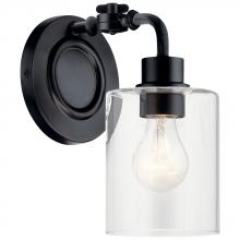 Kichler 45664BK - Gunnison Single Light Wall Sconce