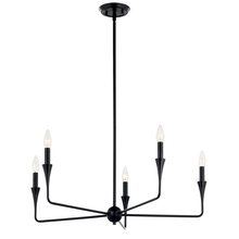  52689BK - Alvaro 30 Inch 5 Light Chandelier in Black