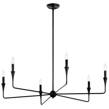  52690BK - Alvaro 40 Inch 6 Light Chandelier in Black