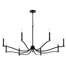  52697BK - Malene 52 Inch 8 Light Chandelier in Black