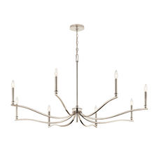  52697PN - Malene 52 Inch 8 Light Chandelier in Polished Nickel