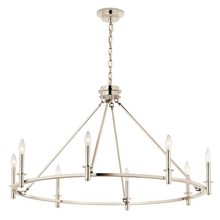  52706PN - Carrick 40.75 Inch 8 Light Chandelier in Polished Nickel