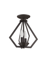 Livex Lighting 40922-07 - 2 Light BZ Mini Chandelier/Ceiling Mount