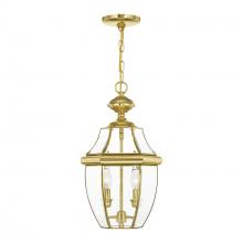 Livex Lighting 2255-02 - Monterey Hanging Lantern - Polished Brass