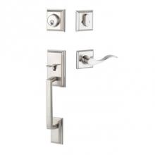 Yale Expressions YELT44.BWKRHUS15 - Yale Ellington Single Cylinder Entry Set, Brunswick Lever Right Handed, Satin Nickel