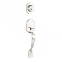Yale Expressions WYEVY42.US15 - Yale Everly Single Cylinder Exterior Entry Set, Weiser Keyway, Satin Nickel