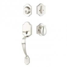 Yale Expressions YEVY44.ABNUS15 - Yale Everly Single Cylinder Entry Set, Auburn Knob, Satin Nickel