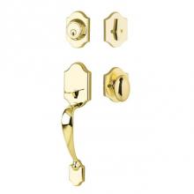 Yale Expressions KYEVY44.ABNUS3 - Yale Everly Single Cylinder Entry Set, Auburn Knob, Kwikset Keyway, Polished Brass