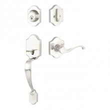 Yale Expressions KYEVY44.FMTRHUS15 - Yale Everly Single Cylinder Entry Set, Farmington Lever Right Handed, Kwikset Keyway, Satin Nickel