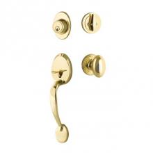 Yale Expressions KYMGR44.ABNUS3 - Yale Maguire Single Cylinder Entry Set, Auburn Knob, Kwikset Keyway, Polished Brass