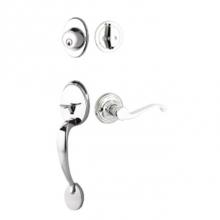 Yale Expressions YMGR44.FMTLHUS15 - Yale Maguire Single Cylinder Entry Set, Farmington Lever Left Handed, Satin Nickel