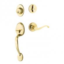 Yale Expressions KYMGR44.FMTRHUS3 - Yale Maguire Single Cylinder Entry Set, Farmington Lever Right Handed, Kwikset Keyway, Polished Br