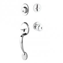 Yale Expressions YMGR44.LTNUS26 - Yale Maguire Single Cylinder Entry Set, Lewiston Knob, Polished Chrome