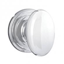 Yale Expressions KYMGR52.ABNUS26 - Yale Maguire Rosette with Keyed Auburn Knob, Kwikset Keyway, Polished Chrome