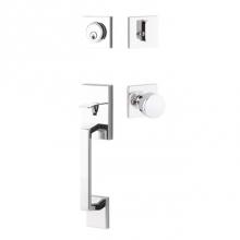 Yale Expressions WYMRC44.DYLUS26 - Yale Marcel Single Cylinder Entry Set with Dylan Knob, Weiser Keyway, Polished Chrome