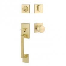 Yale Expressions KYMRC44.DYLUS4 - Yale Marcel Single Cylinder Entry Set with Dylan Knob, Kwikset Keyway, Satin Brass