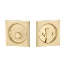 Yale Expressions YTPDSQU63.US4 - Yale Square Privacy Tubular Pocket Door Lock, Satin Brass