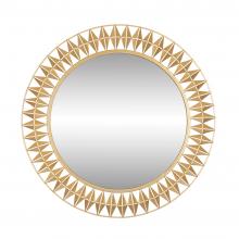  342A01FG - Forever Round Mirror - French Gold