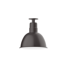 Montclair Light Works FMB116-57 - 12" Deep Bowl shade, flush mount ceiling light, Bronze Matte