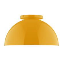 Montclair Light Works FMD432-21 - 12" Arcade Flush Mount, Bright Yellow