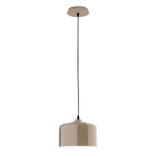 Montclair Light Works PEB419-18-C21 - 8.5" Julia shade, white cord with canopy, Clay