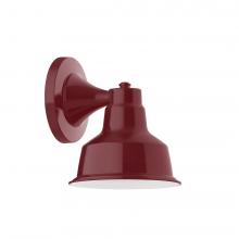  SCA180-55-L10 - 8" Warehouse shade, wall mount sconce, Barn Red