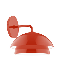 Montclair Light Works SCJX445-26 - 10" Nest Wall Sconce, Vermillion