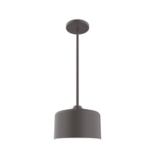 Montclair Light Works STG419-57 - 8.5" Julia Stem Hung Pendant, Bronze Matte