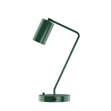 Montclair Light Works TLD425-42 - 21.5" J-Series Table Lamp, Forest Green