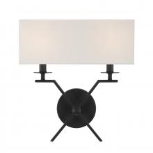 9-3305-2-89 - Arondale 2-Light Wall Sconce in Matte Black