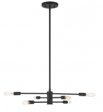 Savoy House 1-7000-6-89 - Lyrique 6-Light Chandelier in Matte Black
