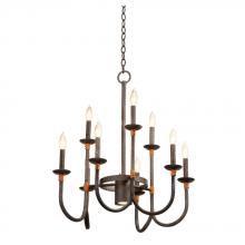 Kalco 2719NI - Bentham 9+1 Light Chandelier