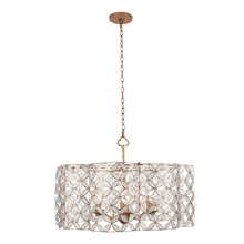 Kalco 515050OL - Maurelle 27" Pendant - Oxidized Gold Leaf with Capiz Shells