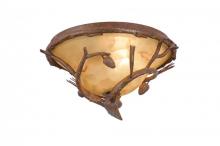 Kalco 9177PD - Ponderosa Outdoor 2 Light Flush Mount