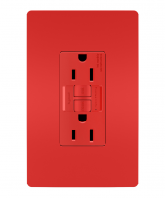  1597RED - radiant? Spec Grade 15A Self Test GFCI Receptacle, Red