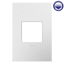 Legrand AWP1G2PW4 - Adorne Powder White One-Gang Screwless Wall Plate with Microban