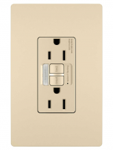  1597NTLTRICCD4 - radiant? 15A Tamper-Resistant Self-Test GFCI Outlet with Night Light, Ivory