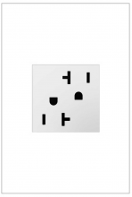 Legrand ARTR202W4 - Adorne 20A Dual Tamper-Resistant Outlet - White