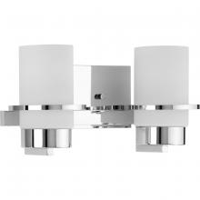  P300414-015 - Reiss Collection Two-Light Modern Farmhouse Polished Chrome Vanity Light