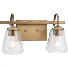  P300473-196 - Martenne Collection Two-Light Aged Bronze Modern Farmhouse Vanity Light
