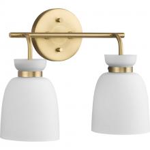  P300485-191 - Lexie Collection Two-Light Brushed Gold Contemporary Vanity Light