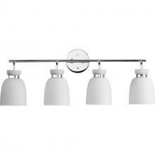  P300487-015 - Lexie Collection Four-Light Polished Chrome Contemporary Vanity Light