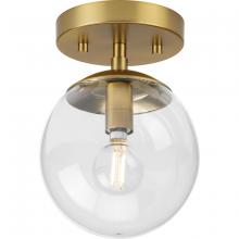  P350234-109 - Atwell Collection One-Light Brushed Bronze Mid-Century Modern Semi-Flush Mount